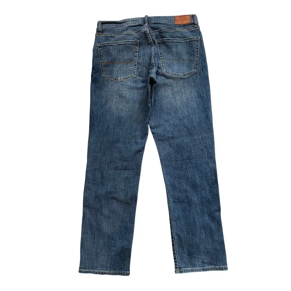 Lucky Brand 221 Straight Jeans Mens 36x32 Blue Denim Classic Fit